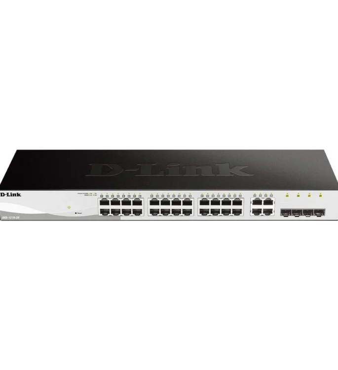 D-Link DGS-1210-28 28-port Gigabit Web Smart Switch 1U Black