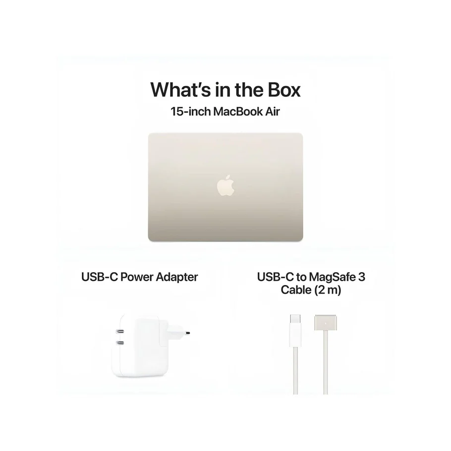 Apple MacBook Air 15.3-inch Retina Laptop - Apple M3 512GB SSD 24GB RAM Starlight - Image 7