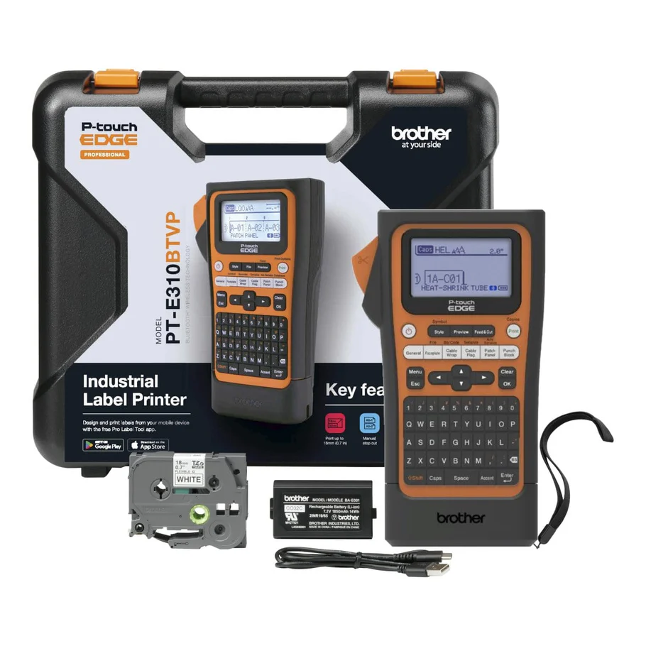 Brother PT-E310BTVP Wired and Wireless Thermal Transfer Label Printer - Image 2