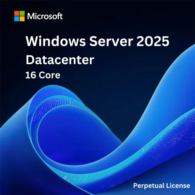 Windows Server 2025 Datacenter 16 Core - Perpetual License
